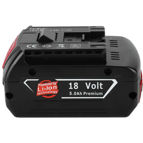 2X 5Ah Akku für Bosch 18V Professional GBA GSB GSR BAT609 BAT609G BAT618 BAT620 BAT622, 18 Volt 5,0 Ah Lithium-Ionen Ersatzakku für Bosch 2607336091, 2607336170, 2607336235, 2607336169