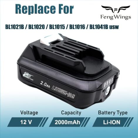 4 Stück BL1021B 2,0 Ah 12 V 10,8 V Ersatzakku für Makita mit Ladegerät DC10WD für Makita BL1041B BL1021B BL1016 BL1041B 197339-1 197406-2 BL1040 BL1040B BL1015 DC10SB DC10WC