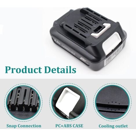 BL1021B Akku für Makita 10.8V  12V Max. 2,0Ah Elektrowerkzeuge Akku BL1015 BL1040 BL1016 BL1020B BL1021B BL1041B BL1040B für Makita 197396-9 632F63-0