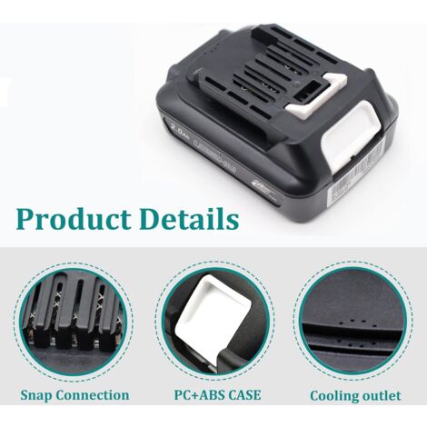 4X BL1021B Akku für Makita 12V 10,8V 2,0Ah BL1041B BL1040 BL1020 BL1015 BL1016 für Makita DF032D HP333D TD110D JV103D CL107FD CG100D CP100DZ UB100DZ JR103 CL106FD