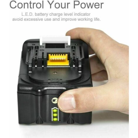 BL1850B Ersatzakku für Makita Akku 18V 5,0Ah BL1860B Li-ion BL1860 BL1850 BL1840B BL1845 BL1835 BL1820 194205-3 LXT Akku mit LED für Makita DMR115 DMR112 DMR110