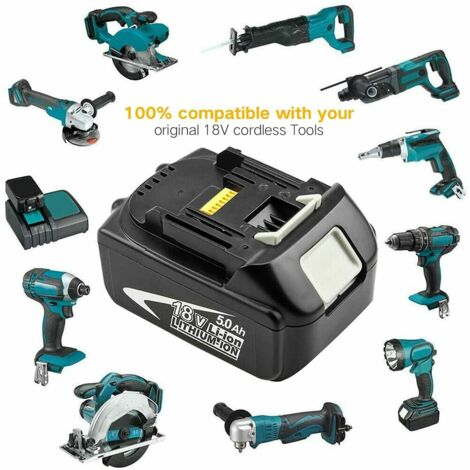 BL1850B Ersatzakku für Makita Akku 18V 5,0Ah BL1860B Li-ion BL1860 BL1850 BL1840B BL1845 BL1835 BL1820 194205-3 LXT Akku mit LED für Makita DMR115 DMR112 DMR110