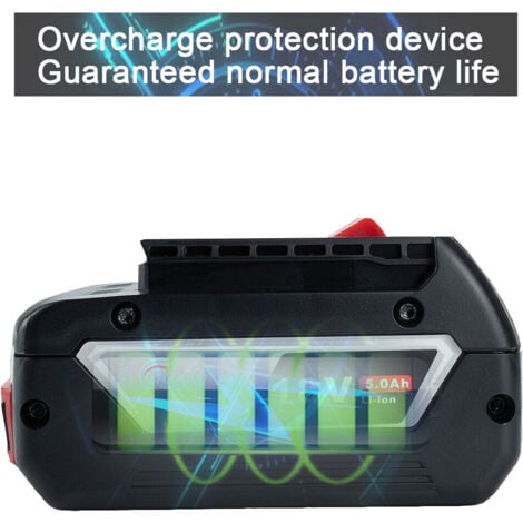 18V 5,0AH Akku für Bosch GBA 18 Volt Ersatzakku für Bosch Professional GBA GSR GSB 18V 5 AH BAT618 BAT609 BAT622 BAT620 BAT618 2607337070 Lithium-Ionen Akku