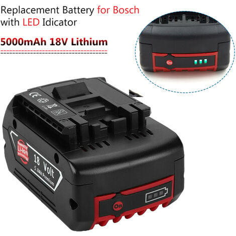 BAT609 BAT610 BAT618 BAT619 18V 5500mAh Lithium Ion Battery Replacement For Bosch  18V Professional Drill Battery GBA 18V GSR 18V