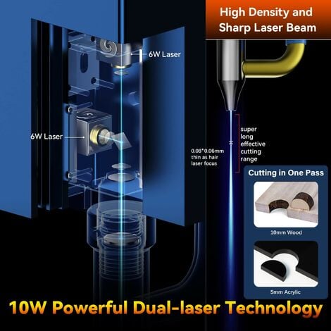 ACMER-R10 Gehäuse für Lasergravierer mit Entlüftung Faltbare Schutzhülle  Sicheres feuerfestes Tuch Staubdichter Rauchabzug Augenschutz 700700350mm