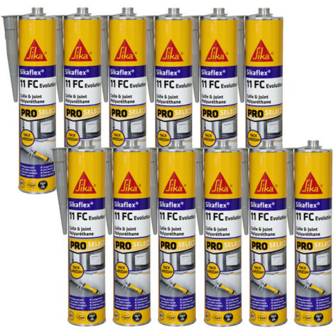 SIKA Sikaflex 11 FC Evolution Kittkleber 12er-Set - Weiß - 260g