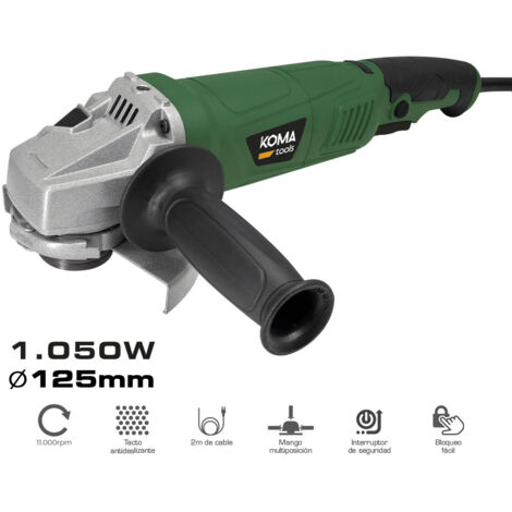 Elektrischer Winkelschleifer KOMA TOOLS - Durchmesser 125mm - 1050W (1/5)