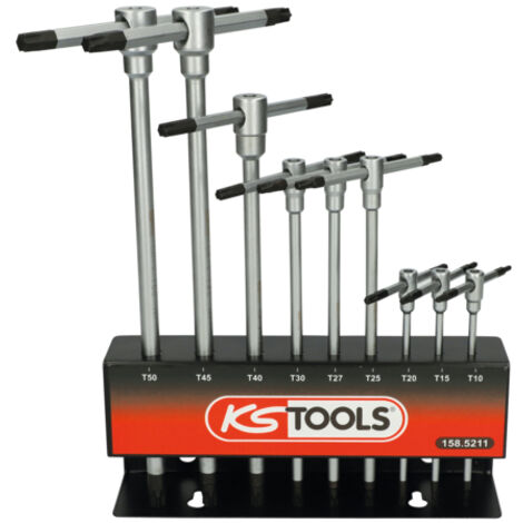 Schlüsselhalter TORX mit T-Griff, 9 Stück (1/2)