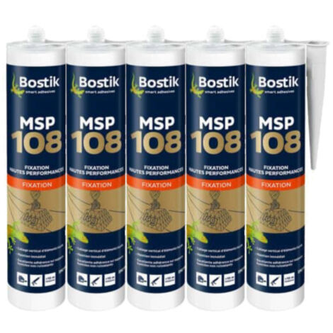 Sealant Bostik 108 MSP x5 weißen Hochleistungspolymeren Fixierung