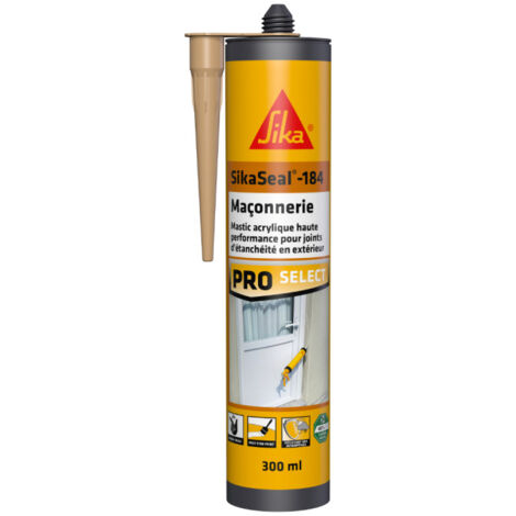 SIKA SikaSeal-184 Acryl-Spachtelmasse Mauerwerk - Steinton - 300ml