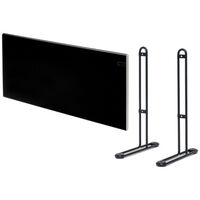 Pack ADAX Elektrischer Heizkörper Schwarz - 1000 W - 762x370x90mm - Neo Basic NP10 KDT - Füße für Heizkörper P Schw