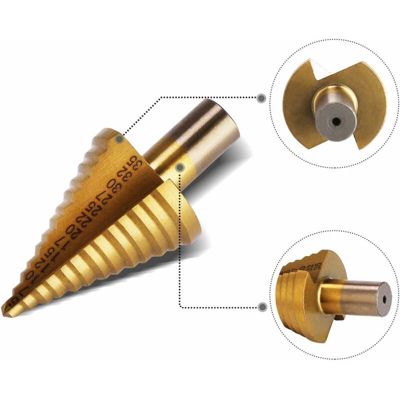 Foret conique cône morse CM HSS Izar série extra-longue de 8 à 25 mm -  Achat Foret pour métaux