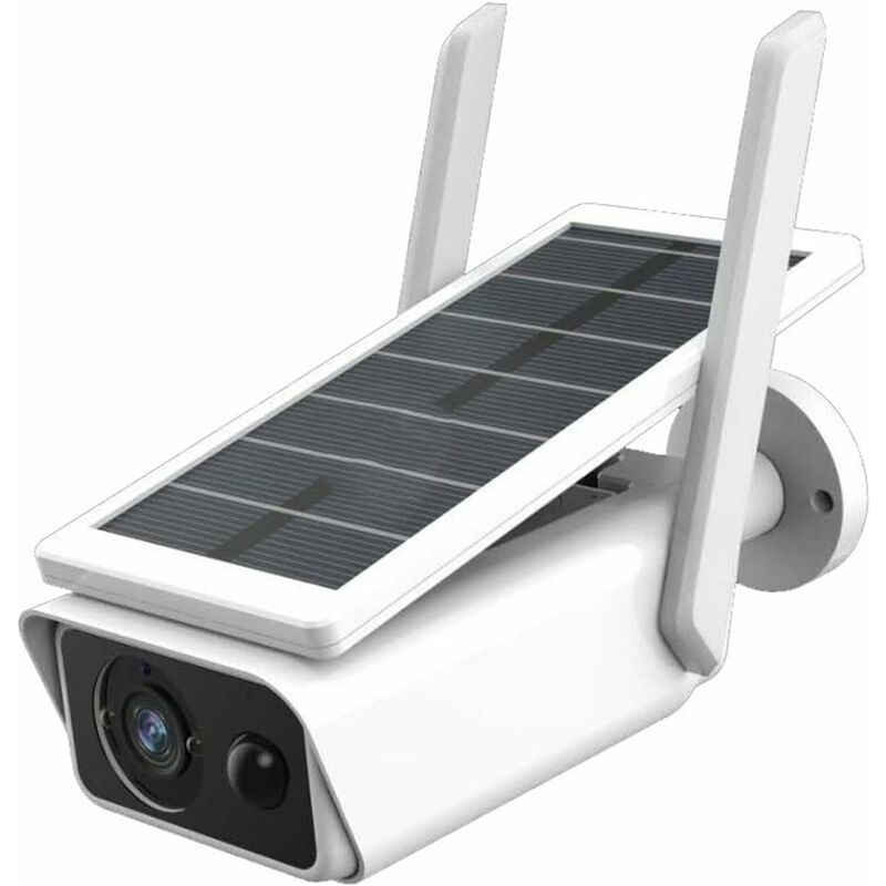 V-TAC Smart VT-11024-WIFI Caméra solaire speed dome IP PT WiFi Full HD  1080p 3.6mm auto-alimentée avec panneau solaire, capteur PIR et audio IP65