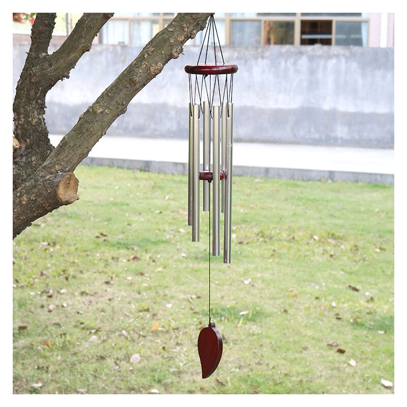 Carillon de vent extérieur, carillon de vent de 90 cm avec tube en alliage d'aluminium  de 18,36 « carillon de vent mobile carillon de vent extérieur Décoration d'éolienne  jardin Porche de maison