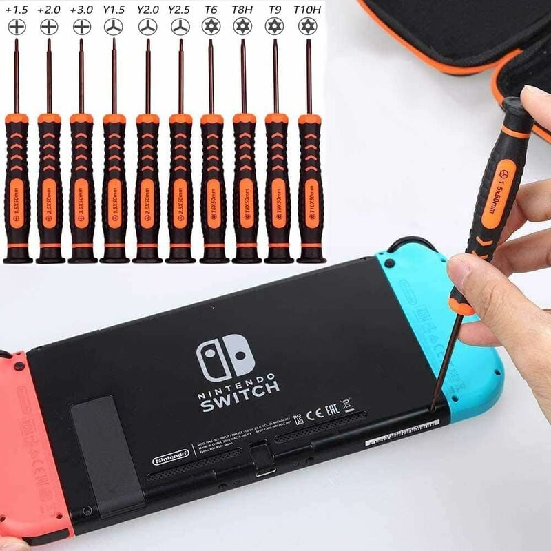 Professionnel Tournevis Outils Set Kit pour Nintendo Switch, 21in1