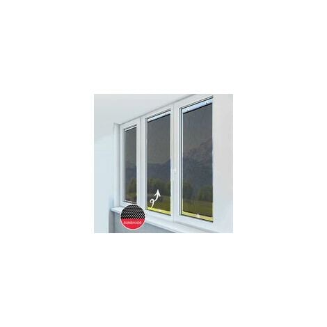 QJWN Pare-Brise De Voiture Rétractable, Store Enrouleur Automatique Fenêtre  De Pare-Soleil Anti-UV Rideau Isolant Design en Cuir, avec Ventouse (1