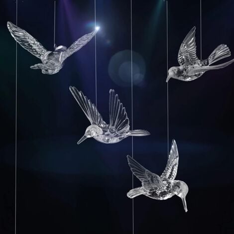 Autres rangements, 5 pièces oiseau volant en acrylique transparent