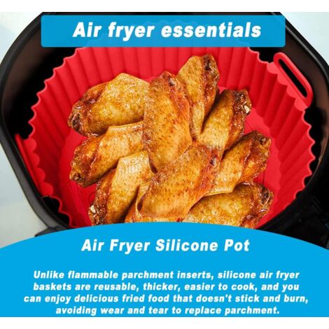 Acheter Plateau rectangulaire en Silicone pour friteuse à Air, 2
