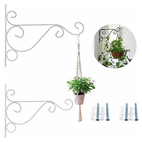 Crochet suspension plafond pour plantes crochets de suspension métal pour  suspendre carillons, lumières, mangeoires à oiseaux