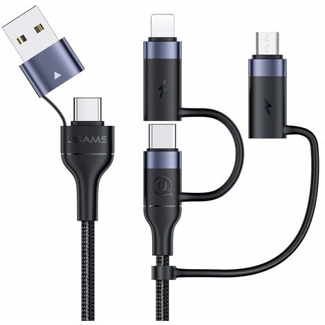 PACK CHARGEUR VOITURE RAPIDE USB-C 20W PD 12/24V + CABLE USB-C VERS  LIGHTNING