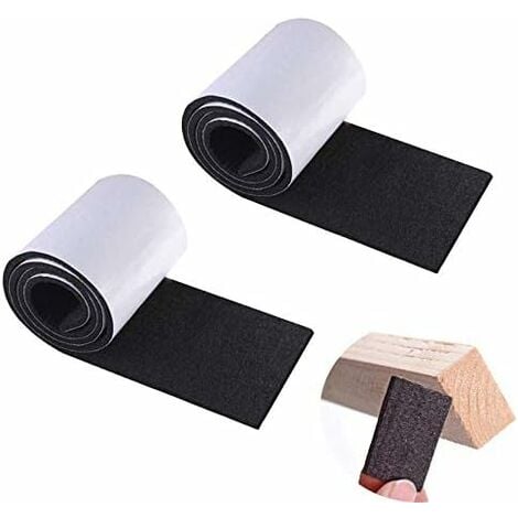 Patin pour meuble Patin Feutre Feutrine Autocollante pour Meuble, Patins  Chaises Antiderapant Feutre 2 Rouleaux 100x2cm Découpe Libre de Toute  Taille Feutrine Adhesive Noire Protection Pied de Table C