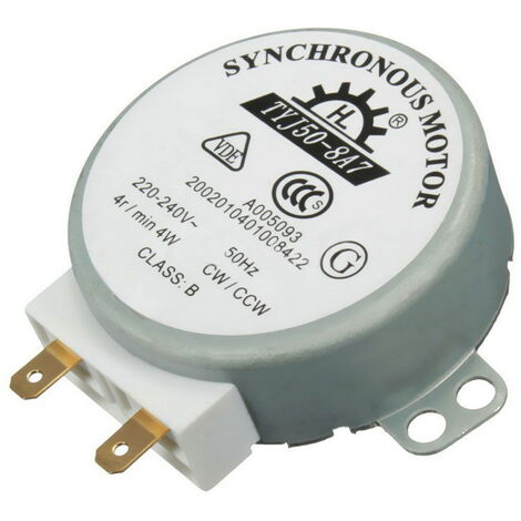 Moteur TYJ50-8A7 220-240V AC 4R / Min CW/CCW 50Hz Pour Table De Tour De Four Micro Ondes Vde List 59649591