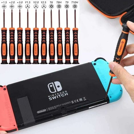 Professionnel Tournevis Outils Set Kit pour Nintendo Switch, 21in1 Game  Réparation Kit Avec Triwing pour Nintendo Switch Controller Lite JoyCon 3DS  DS NDS NES GBA Wii U Xbox One 360 PS3 PS4