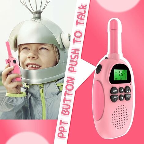 Talkies Walkies pour enfants, T-388 Walkie-talkies rechargeable Enfants  Cadeaux de Noël pour 4-12