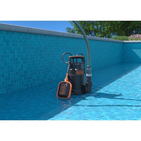Pompe Immergée pour Eaux Claires Black+Decker BXUP250PCE  (250 W, Débit  max. 6000 l/h, Hauteur d'élévation 6 m)