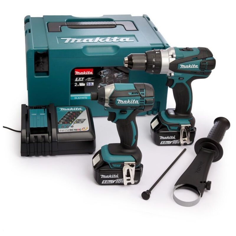 Combopack 2 Werkzeuge 18V LXT (2x5,0 Ah) (DHP458 + DTD152) - MAKITA DLX2145TJ