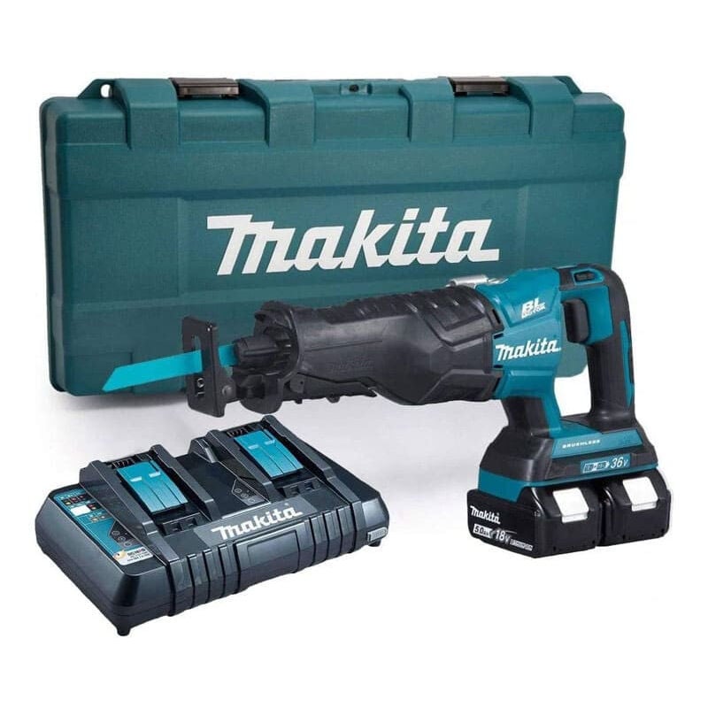 Säbelsäge 36V LXT (2x5,0 Ah) in Kunststoffkoffer - MAKITA DJR360ZK
