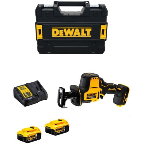 Mini-Säbelsäge DeWALT DCS369P2T (2 x 5,0 Ah + DCB115 + TSTAK II)
