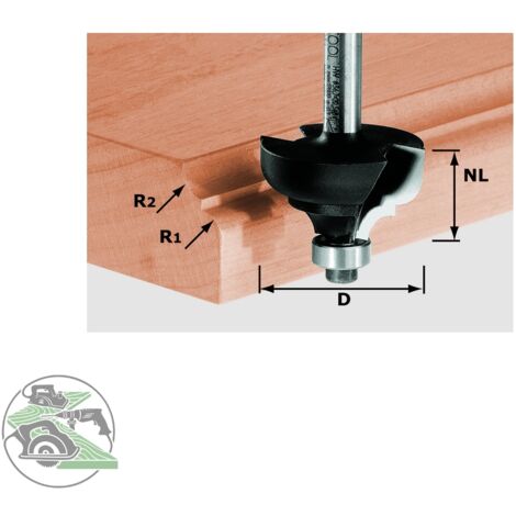 FESTOOL Multiprofilfräser HW Schaft 8 mm HW S8 D36,7/R6/R6 Nr.:491031 (1/4)