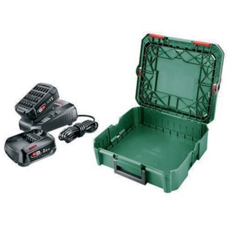 18V Batterie-Set Starter Set 2x Akku + Ladegerät +Systmbox