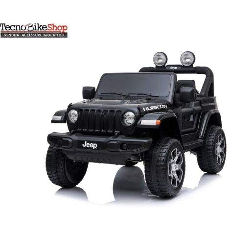 Auto Macchina Elettrica Jeep Wrangler Rubicon 12V per Bambini porte  apribili Con telecomando Full accessori (Rossa)