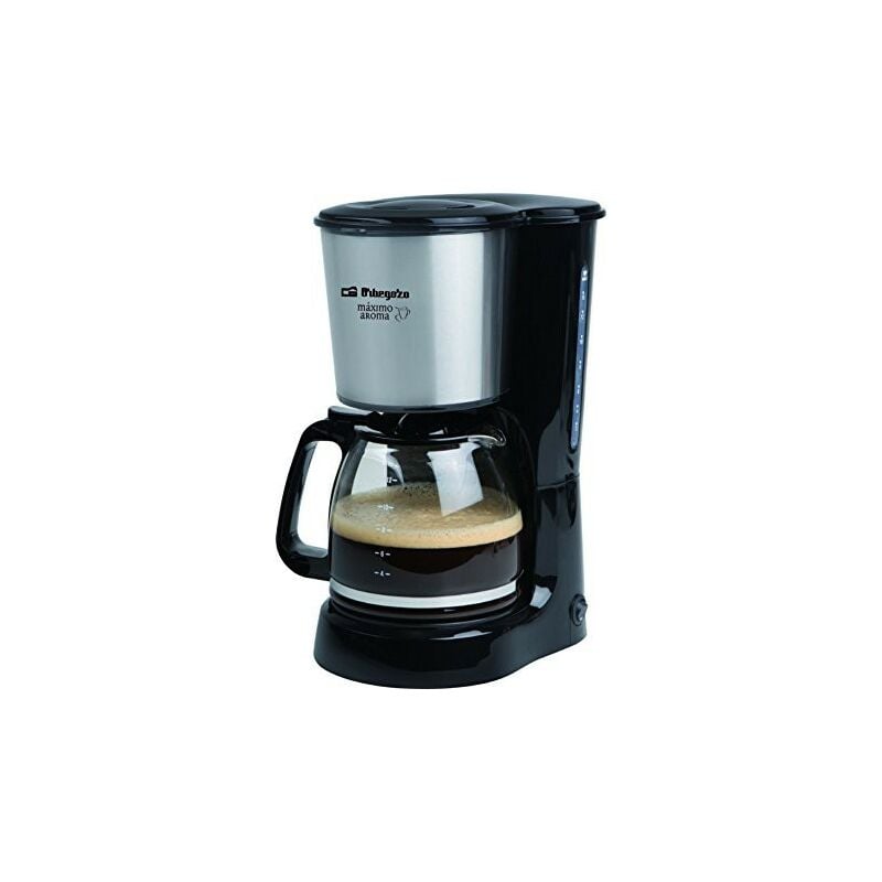 Cafetera Goteo ORBEGOZO CG 4032 Jarra Cristal 15 Tazas Bandeja Calefactora Filtro Permanente