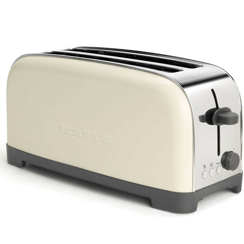 TOSTADOR TAURUS VINTAGE CREAM 2 RANURAS LARGAS 1400W