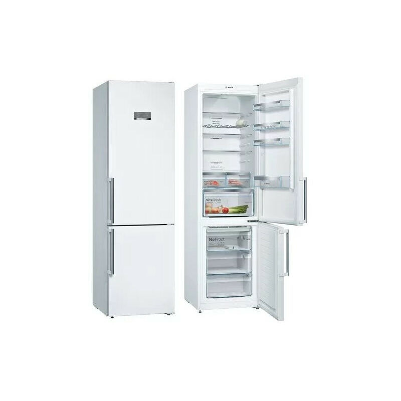 FRIGORIFICO BOSCH COMBI 203 x 60 NO FROST CLASE E BLANCO ANTIHUELLAS DISPLAY EN PUERTA