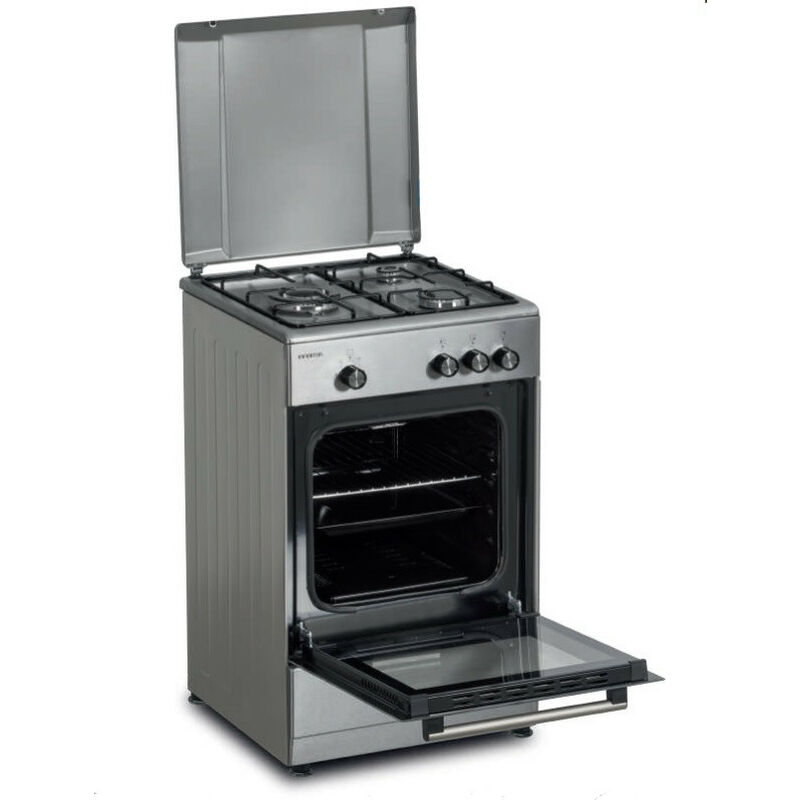 COCINA INFINITON 3 FUEGOS + HORNO ESMALTADA INOX 1 FUEGO TRIPLE CORONA QUEMADOR PRINCIPAL TIPO WOK