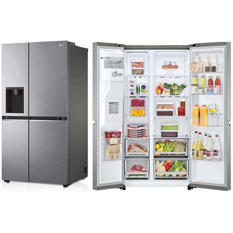 FRIGORIFICO LG SIDE BY SIDE CLASE-D 1790 x 913 mm 635L INOX INVERTER 10 a garantía DOOR COOLING LINEAR COOLING SPACEPLUS SMART T