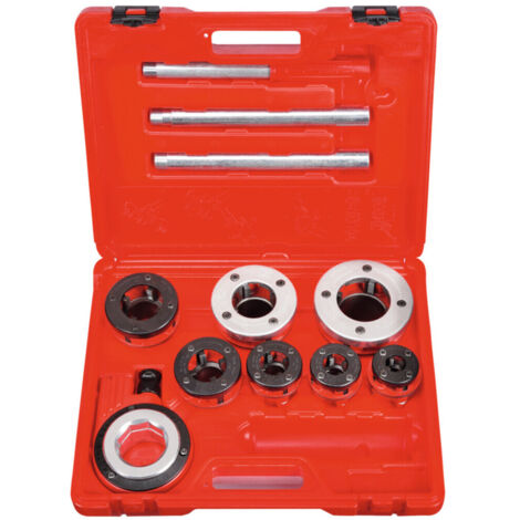 Schneideisenschneidsatz SUPER BSPT R, 1/2" bis 1" in einem Koffer - ROTHENBERGER 070780X
