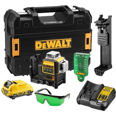Laser-Nivelliergerät mit mehreren Linien 3x360° XR 12V (1x2,0 Ah) - DEWALT DCE089D1G-QW