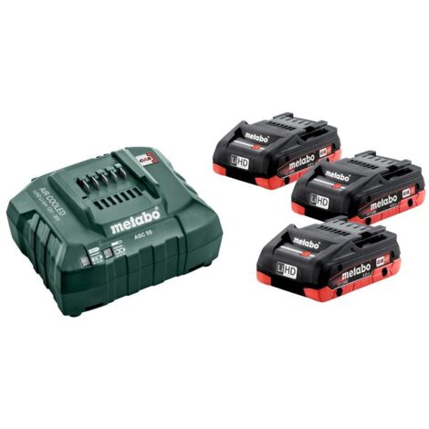 Energiepaket 18V LIHD (3x4,0 AH) mit Ladegerät ASC 55 - METABO 685132000