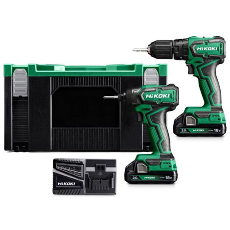 Combopack 2 Werkzeuge 18V (DV18DD + WH18DD) (2x2,0 Ah) - HIKOKI KC18DDWGZ