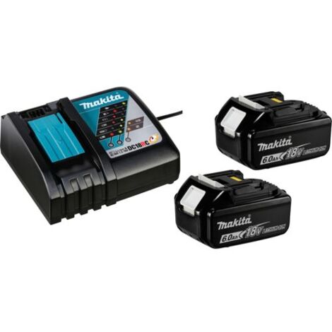 Power Pack (2x6,0 Ah) mit einfachem Ladegerät - MAKITA 199480-6