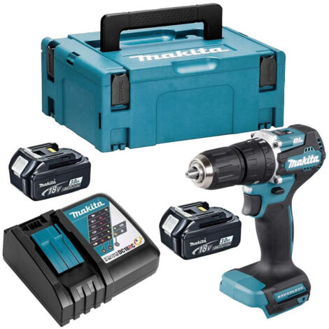18V LXT Schlagbohrmaschine (2x3,0 Ah) in MAKPAC - MAKITA DHP487RFJ
