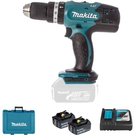 18V LXT Schlagbohrmaschine (2x3.0 Ah) im Koffer - MAKITA DHP453RFE