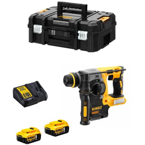 DeWALT Akku-Kombihammer DCH273P2T SDS-Plus mit 2x5,0 Ah Akku+ Lader in TSTAK-Box