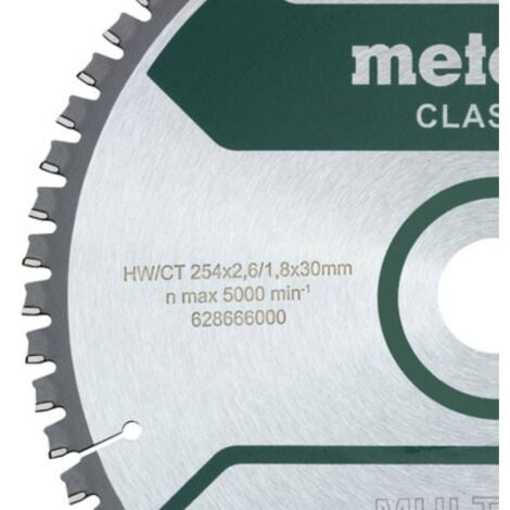 Kreissägeblatt 254 X 30 Z60 Multi Cut - METABO 628285000
