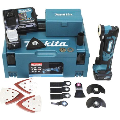 Makita Akku Multifunktionswerkzeug TM30DSMJX5 12V Akkus Ladegerät Makpac